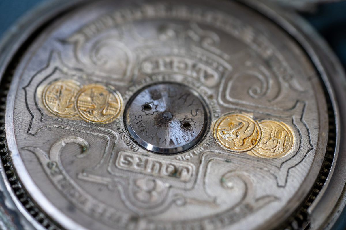 Patent Eight-Day, Visible Escapement, Switzerland