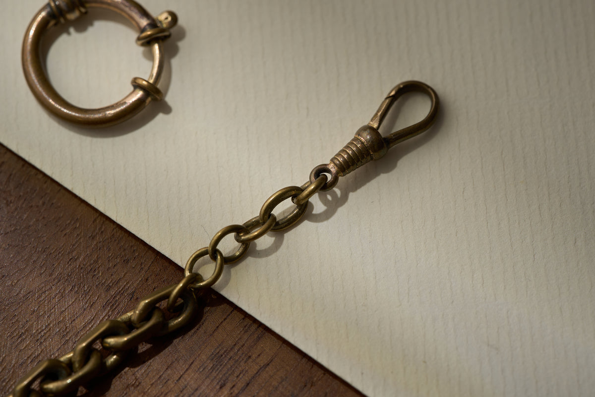 Rolled Gold Open Link Albert Chain, German Doublé
