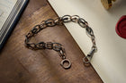 Art Deco Two-Tone Fancy Link Albert Chain, 19cm