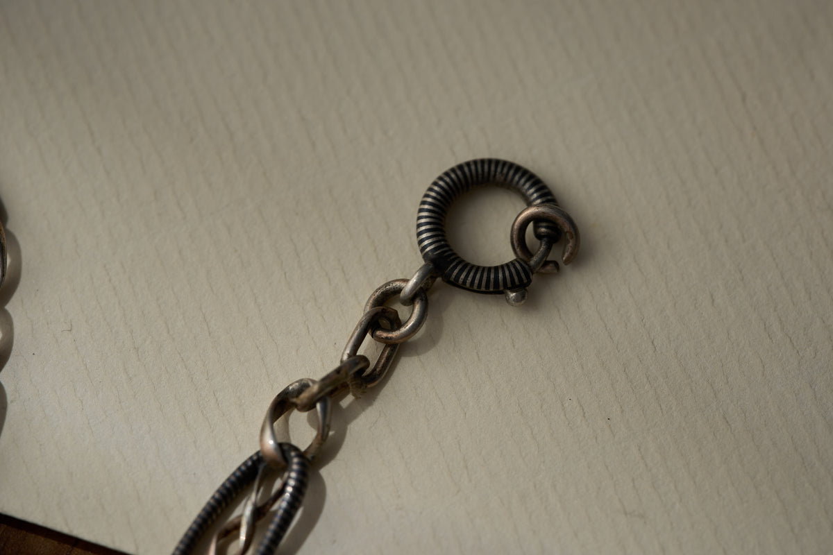 Coil-Wrapped Fancy Link Single Albert, 41cm, c.1900