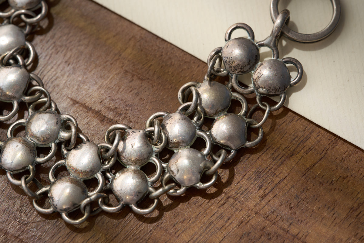 Double-Row Ball Link Fob Chain, Chunky 55g