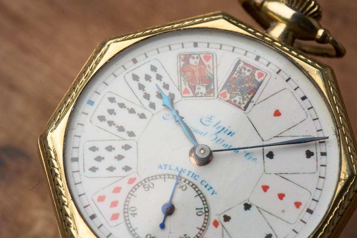 Octagonal Case, Hand-Painted Poker Dial, c.1922
