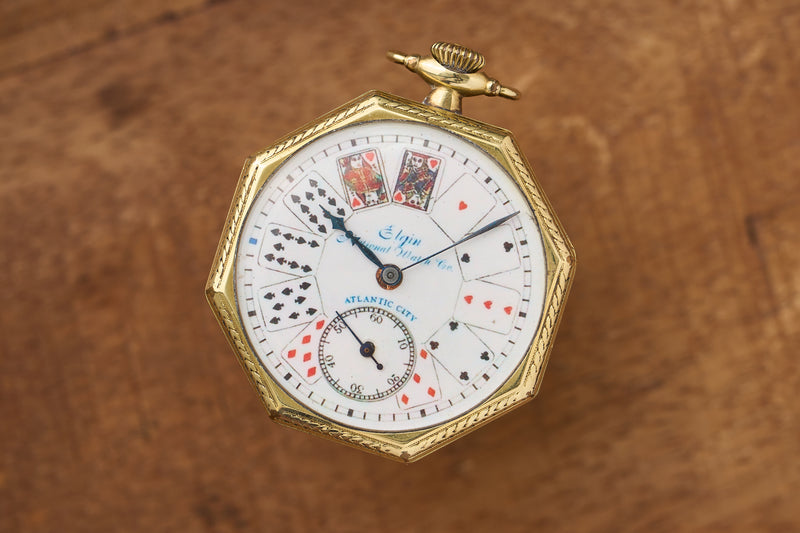 Octagonal Case, Hand-Painted Poker Dial, c.1922