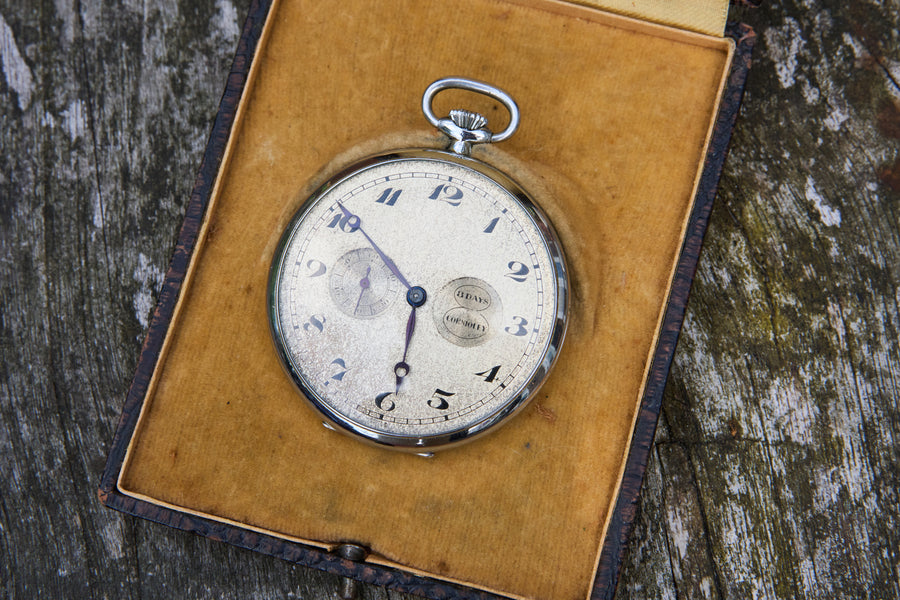 Eight-Day Watch with Twin Subsidiary Dials, La Chaux-de-Fonds