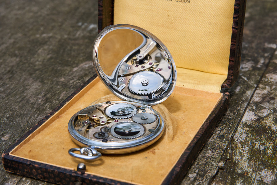 Eight-Day Watch with Twin Subsidiary Dials, La Chaux-de-Fonds