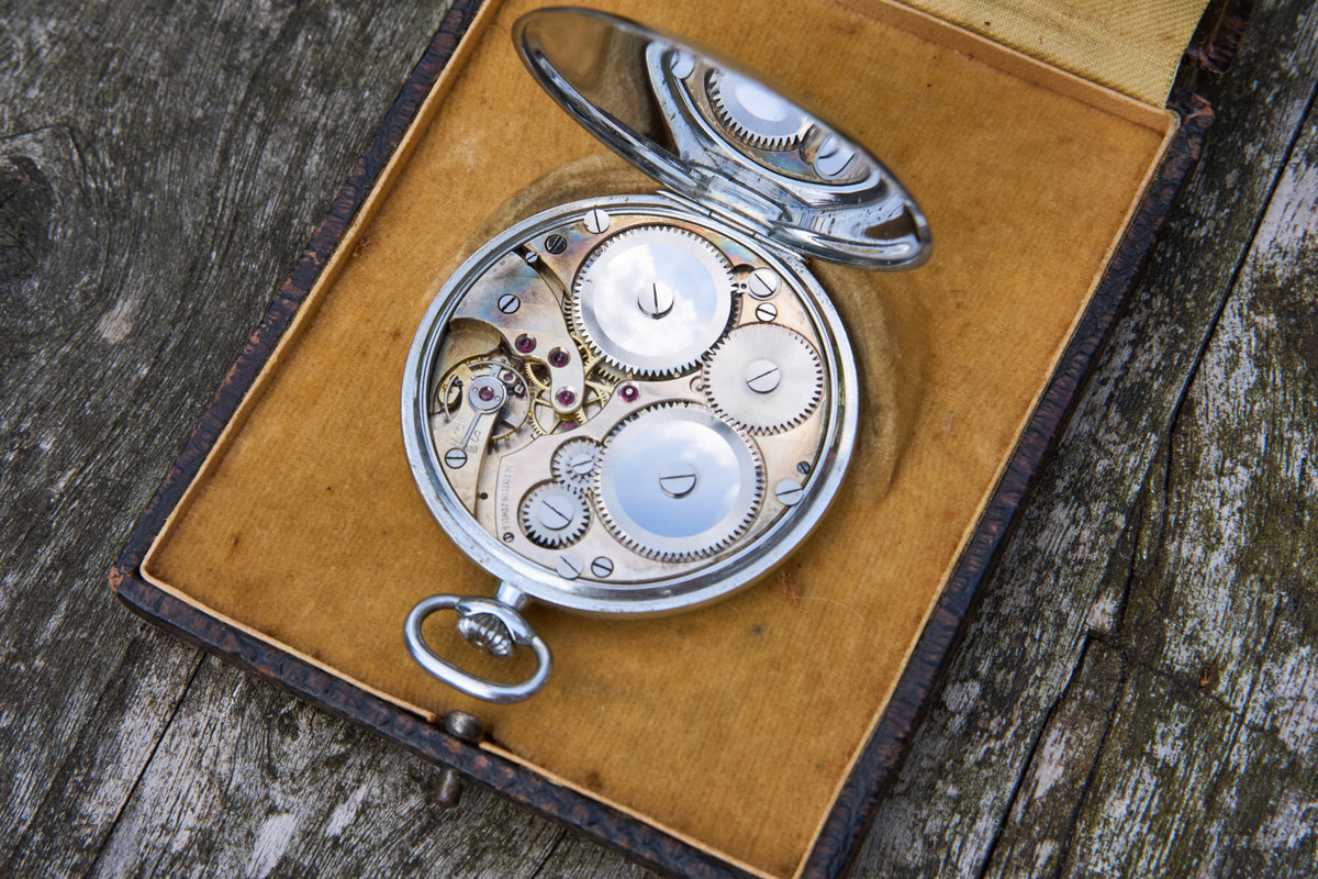 Eight-Day Watch with Twin Subsidiary Dials, La Chaux-de-Fonds