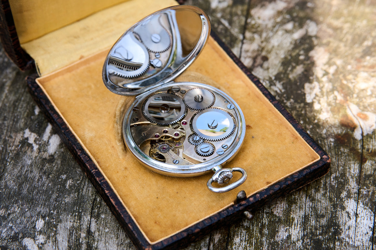 Eight-Day Watch with Twin Subsidiary Dials, La Chaux-de-Fonds