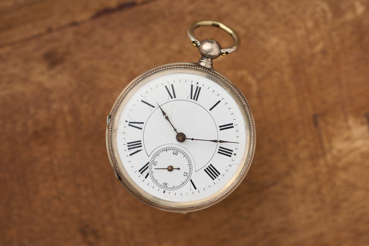 Silver Key-Wind Cylinder Watch from Geneva, c.1870