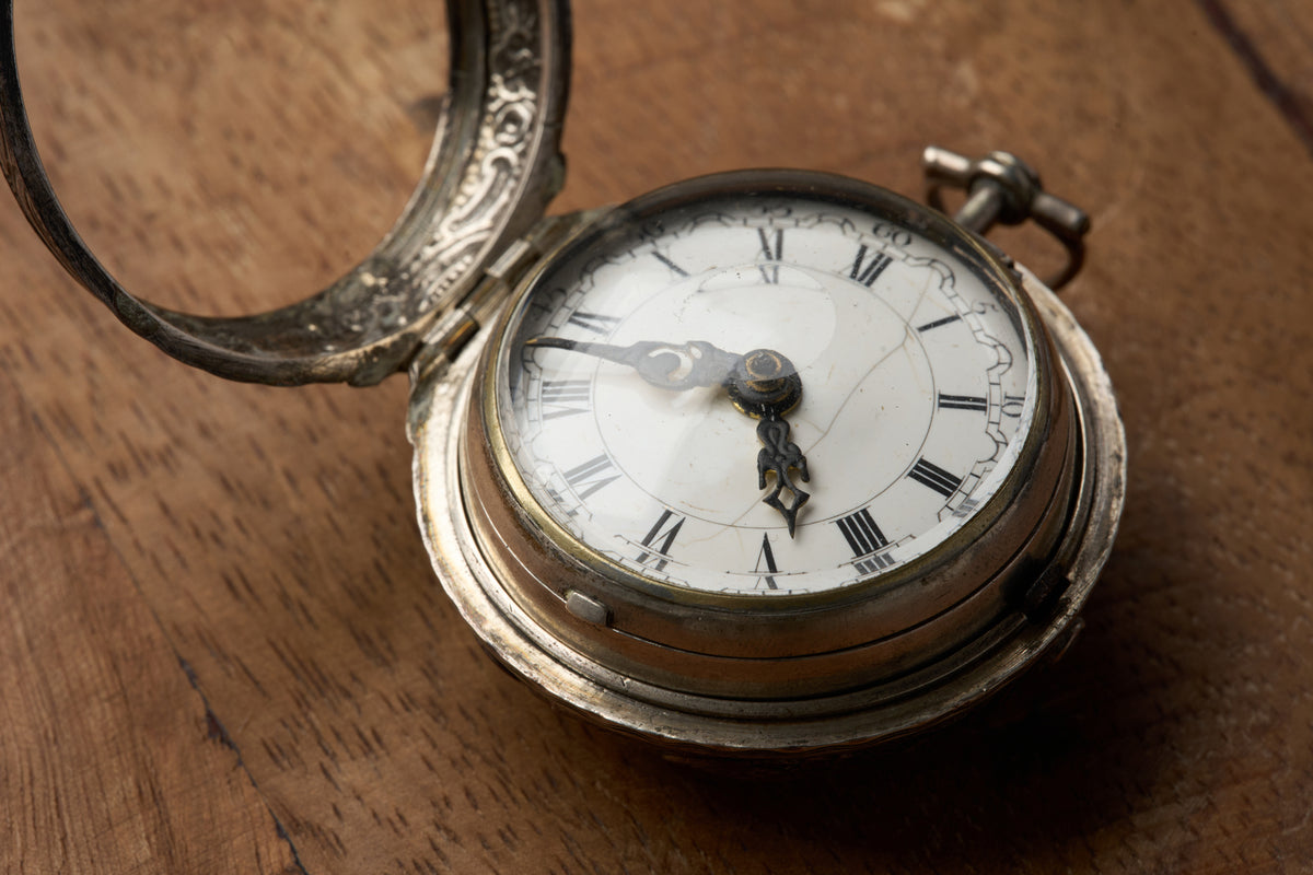 Repoussé Silver Verge Fusee for the Dutch Market, c.1755