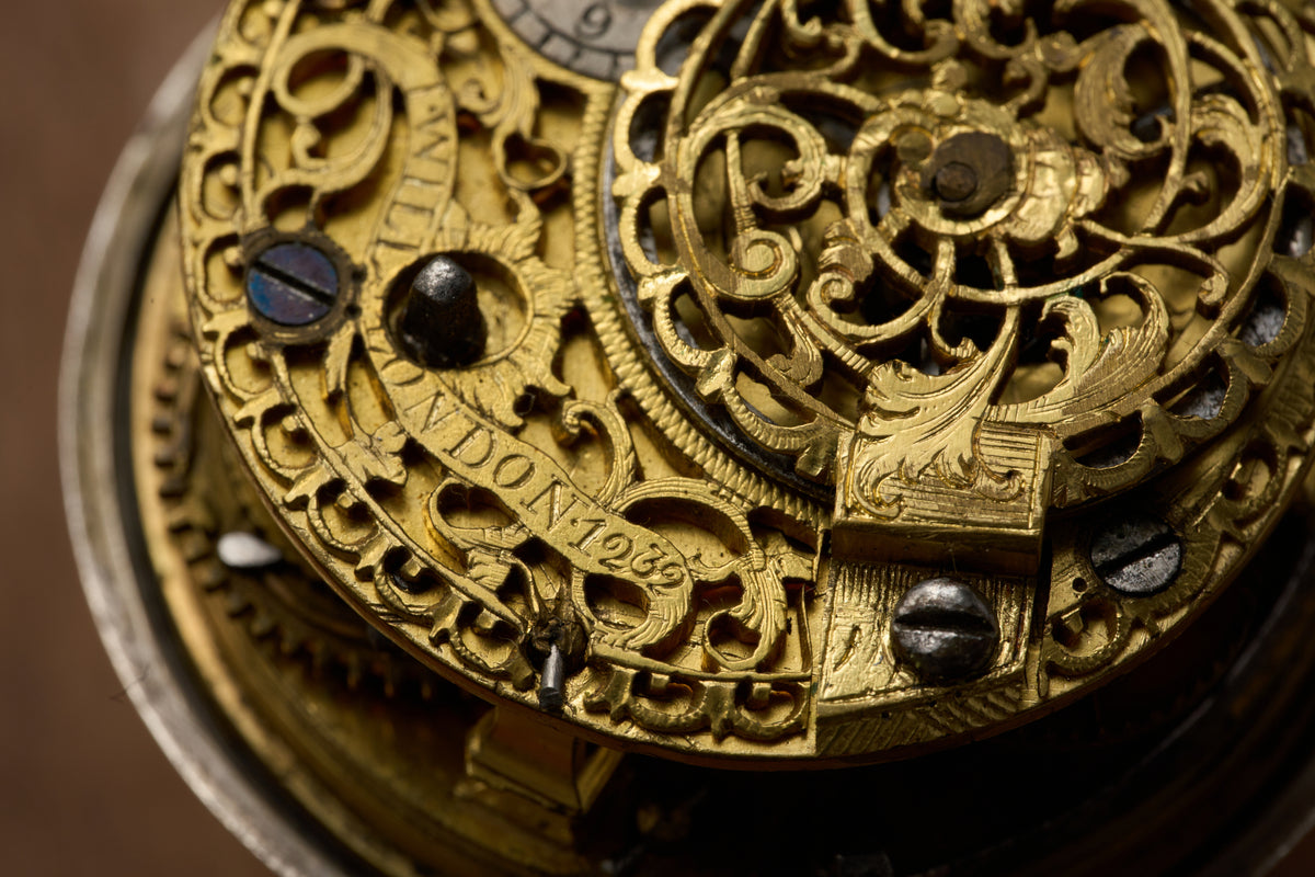 Repoussé Silver Verge Fusee for the Dutch Market, c.1755
