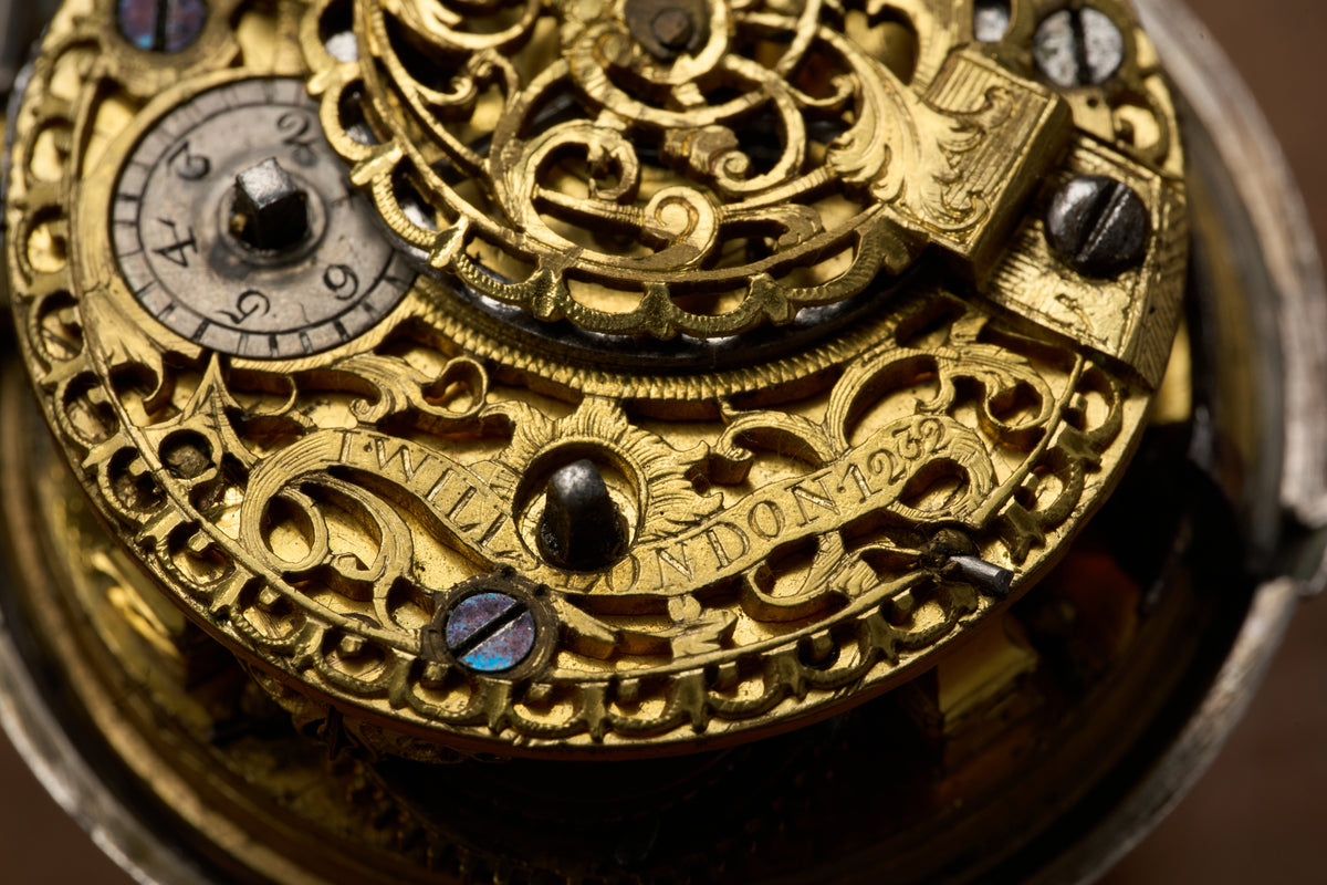 Repoussé Silver Verge Fusee for the Dutch Market, c.1755