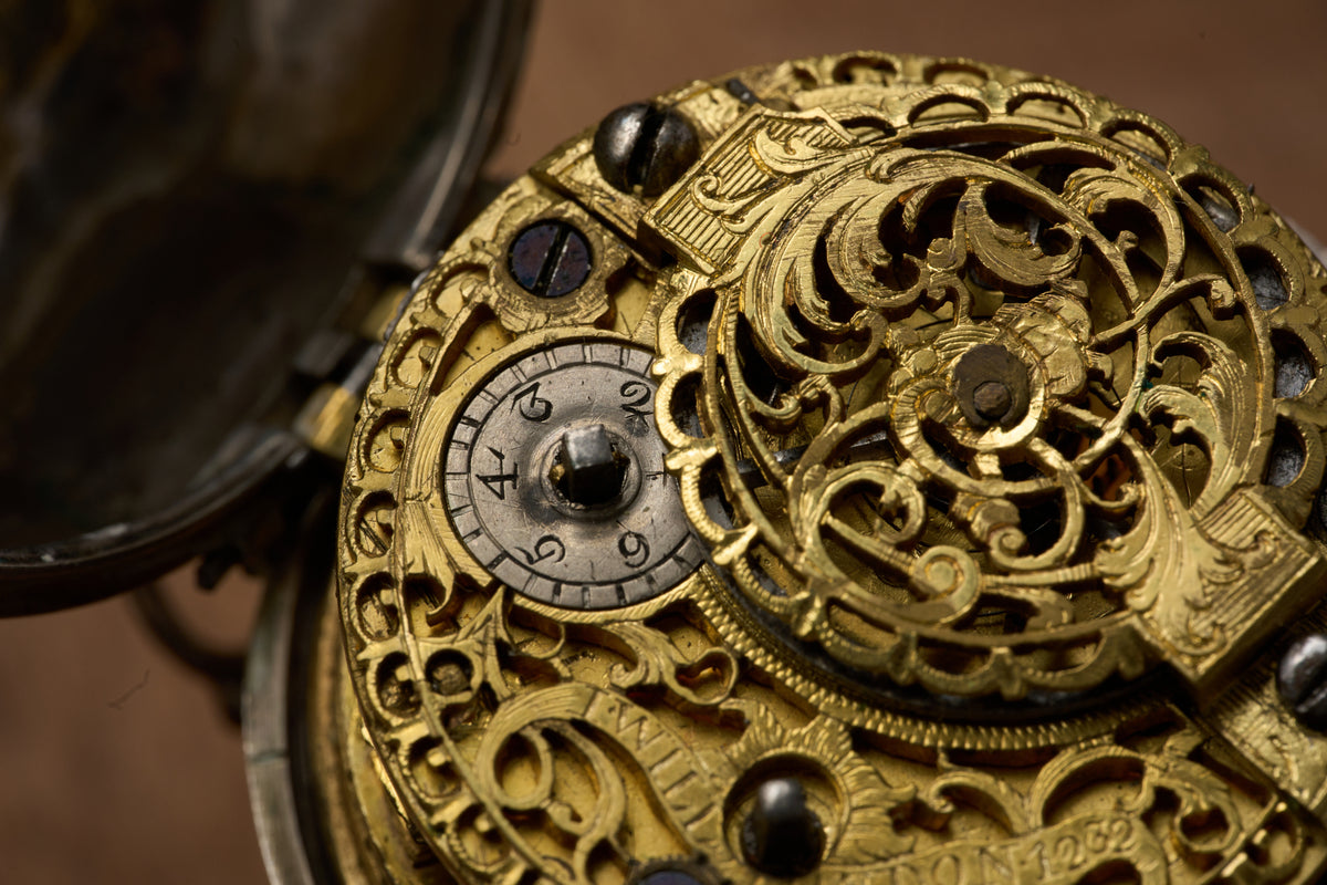Repoussé Silver Verge Fusee for the Dutch Market, c.1755