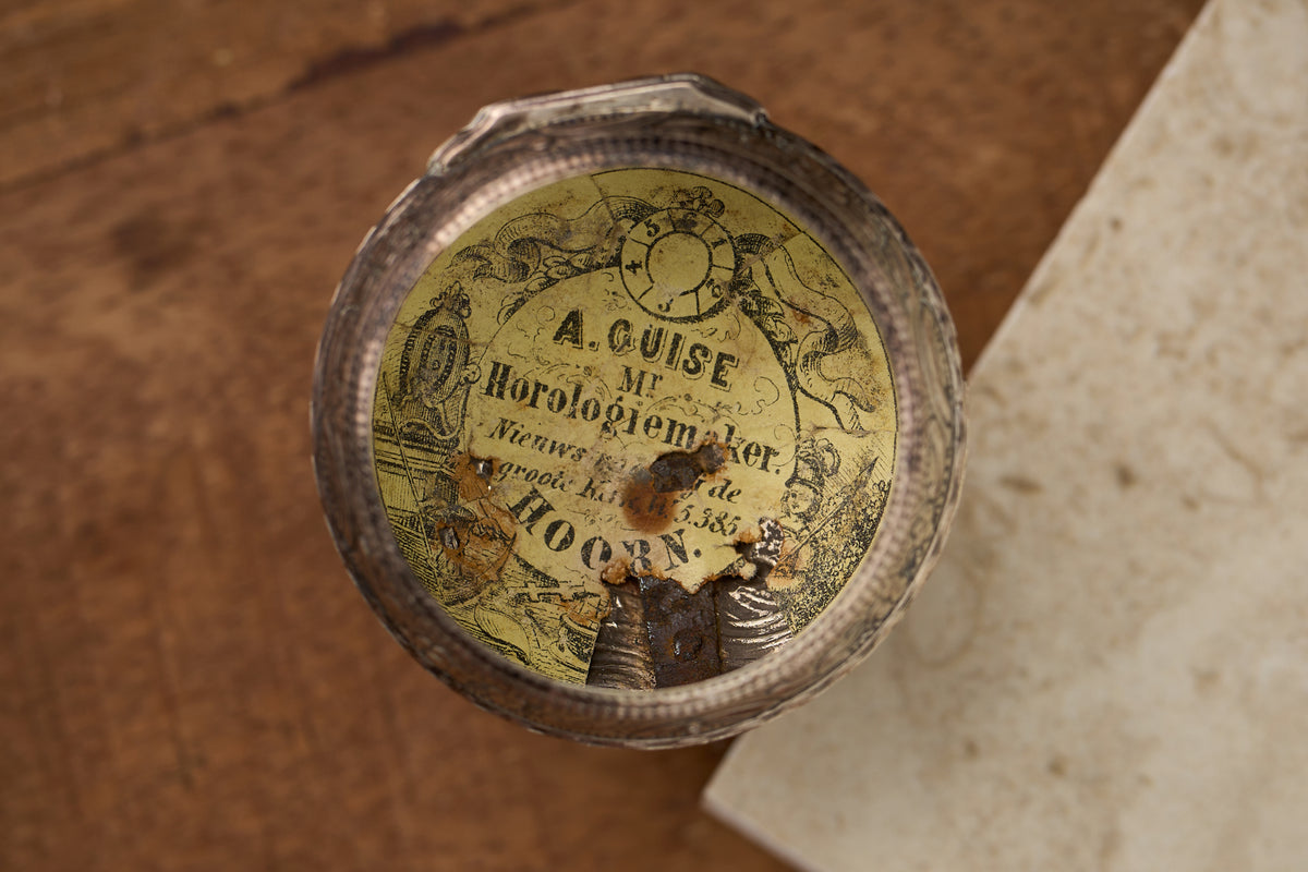 Repoussé Silver Verge Fusee for the Dutch Market, c.1755