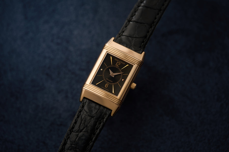 Solid Pink Gold Reverso, Hand-Engraved Ibex, c.1996