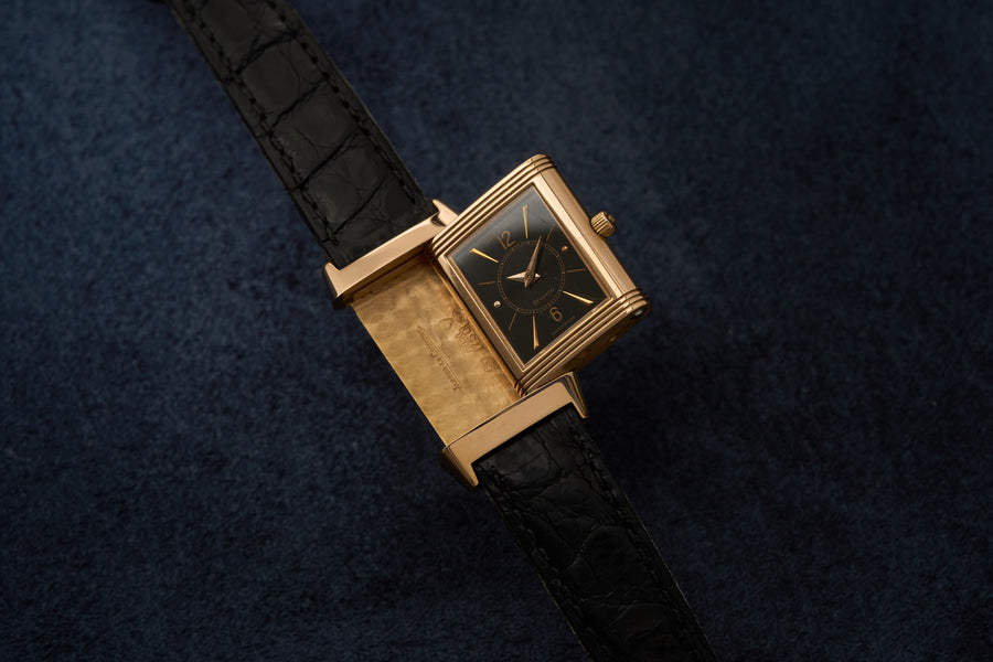 Solid Pink Gold Reverso, Hand-Engraved Ibex, c.1996