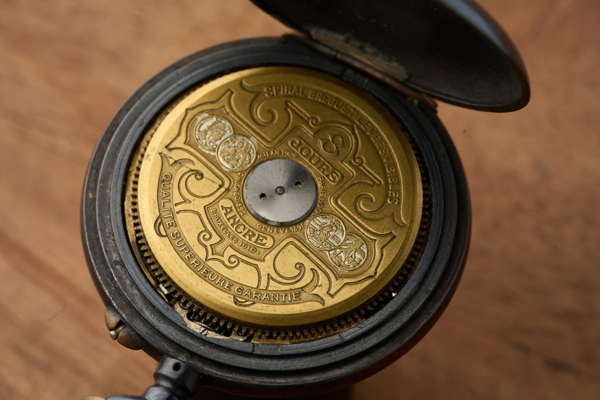 Eight-Day, Escapement Visible Front and Back, c.1913-1920