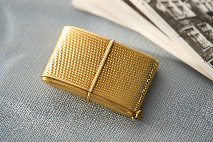 Ermeto Self-Winding Sliding Case in 18ct Gold, c.1950s