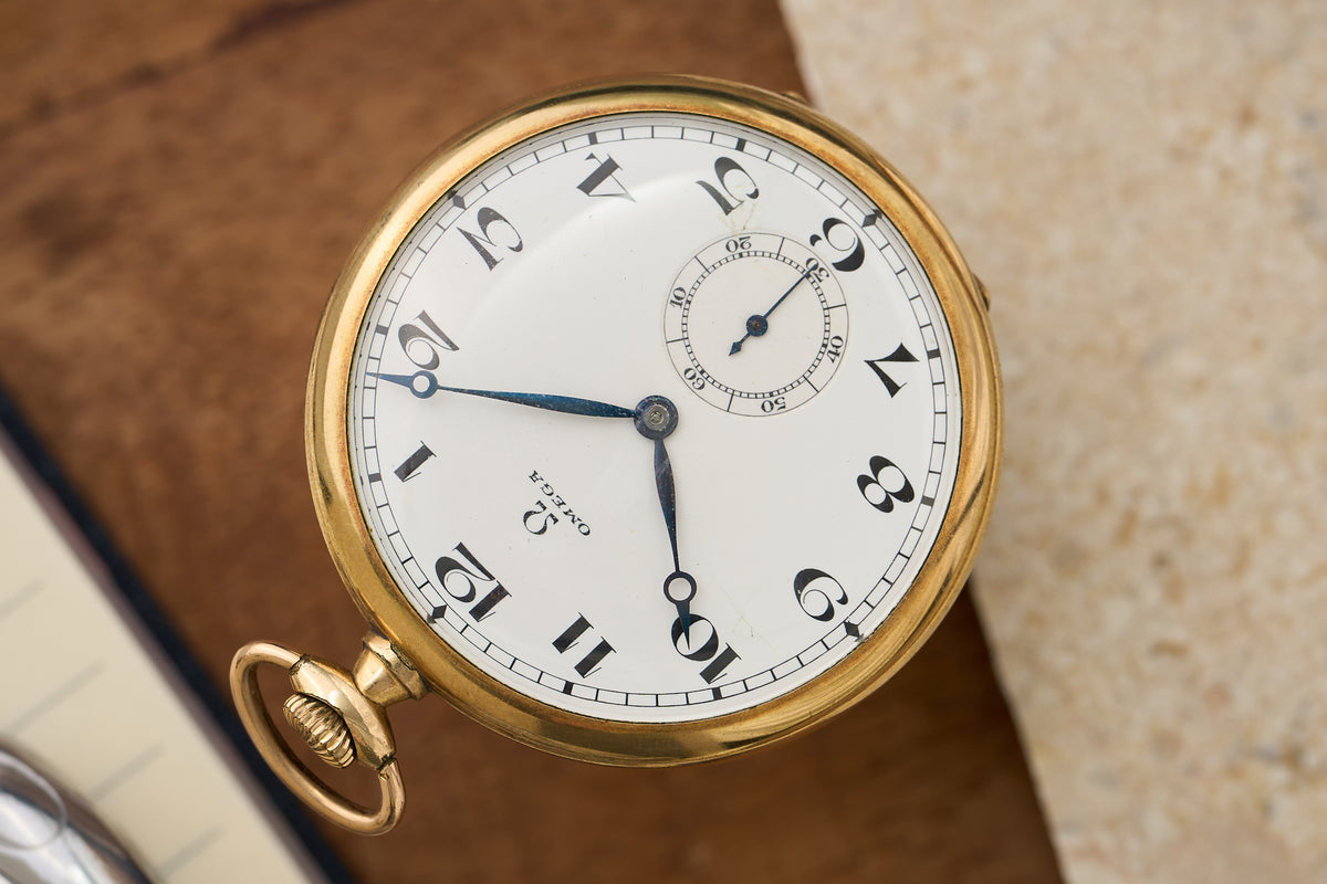 Slim Gold-Plated, Art Deco Enamel Dial, c.1933