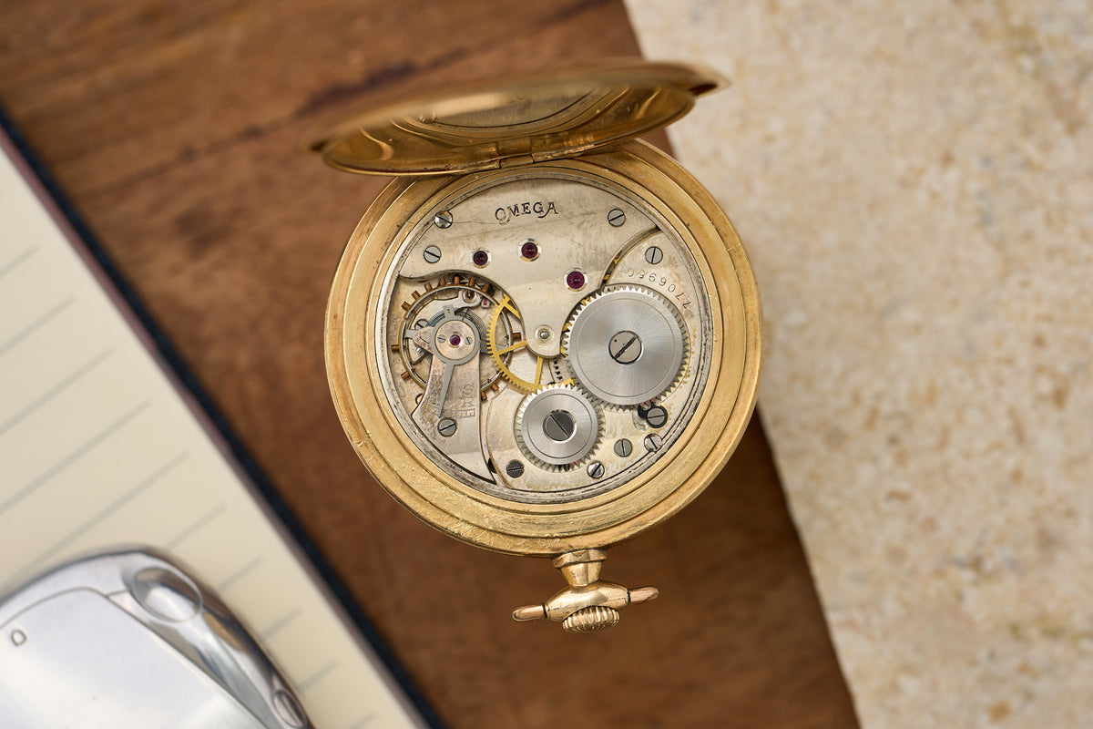 Slim Gold-Plated, Art Deco Enamel Dial, c.1933