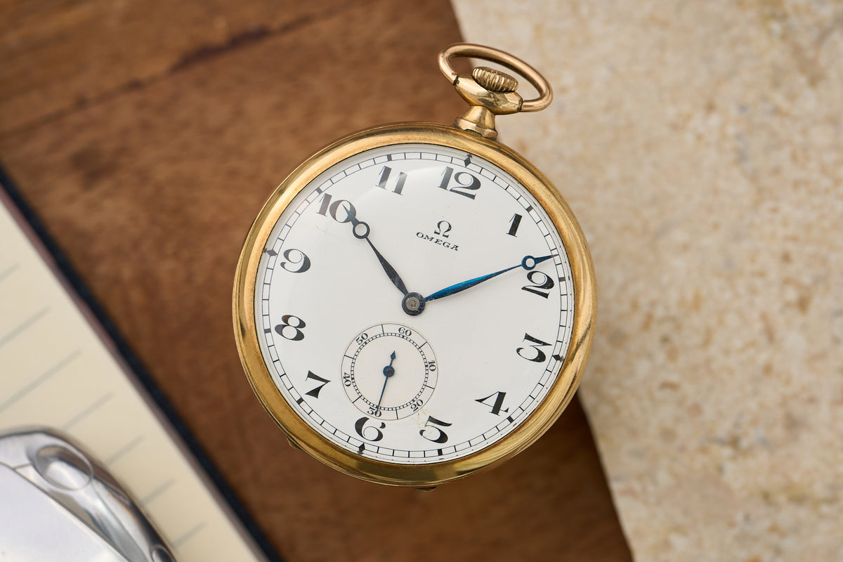 Slim Gold-Plated, Art Deco Enamel Dial, c.1933