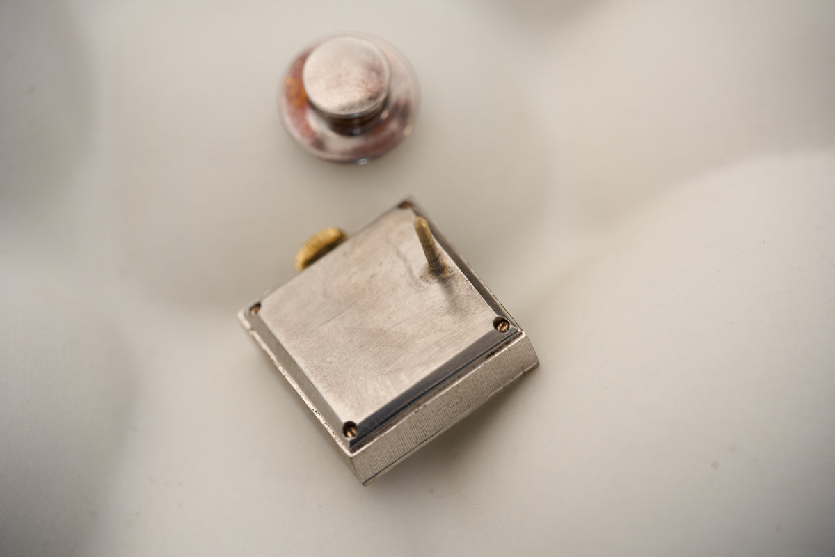 Patek Philippe White Gold Brooch Watch, Calatrava Cross, c.1970, detail view 10