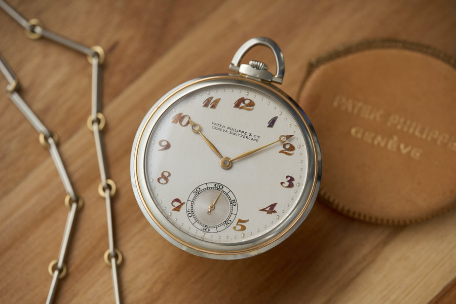 Open Face in 18ct Two-Tone Gold, Brock & Company, c.1931