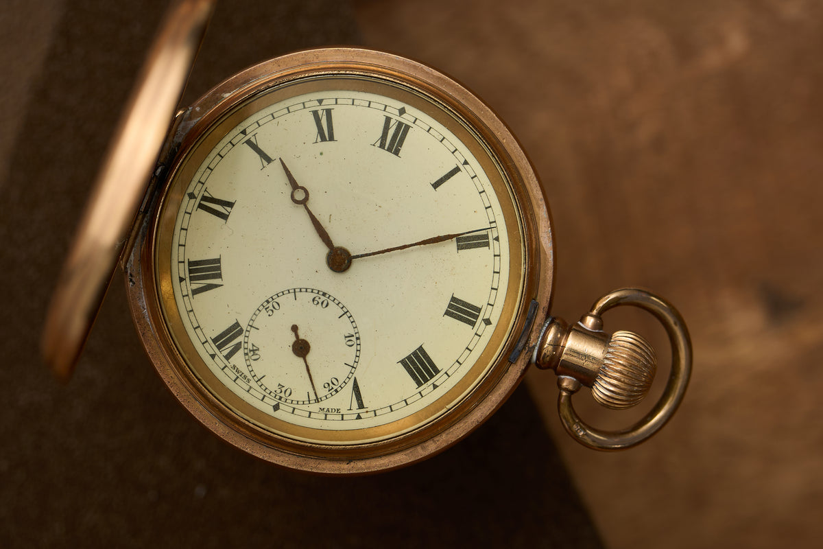 Dennison Star Gold-Filled Half-Hunter, English Case, c.1925