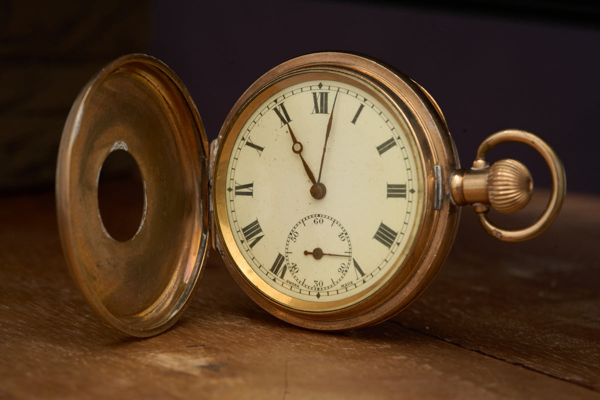 Dennison Star Gold-Filled Half-Hunter, English Case, c.1925