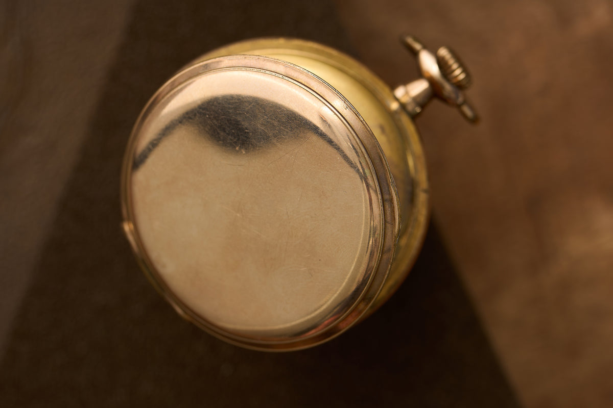 Gold-Filled Full Hunter, White Enamel Dial, c.1900
