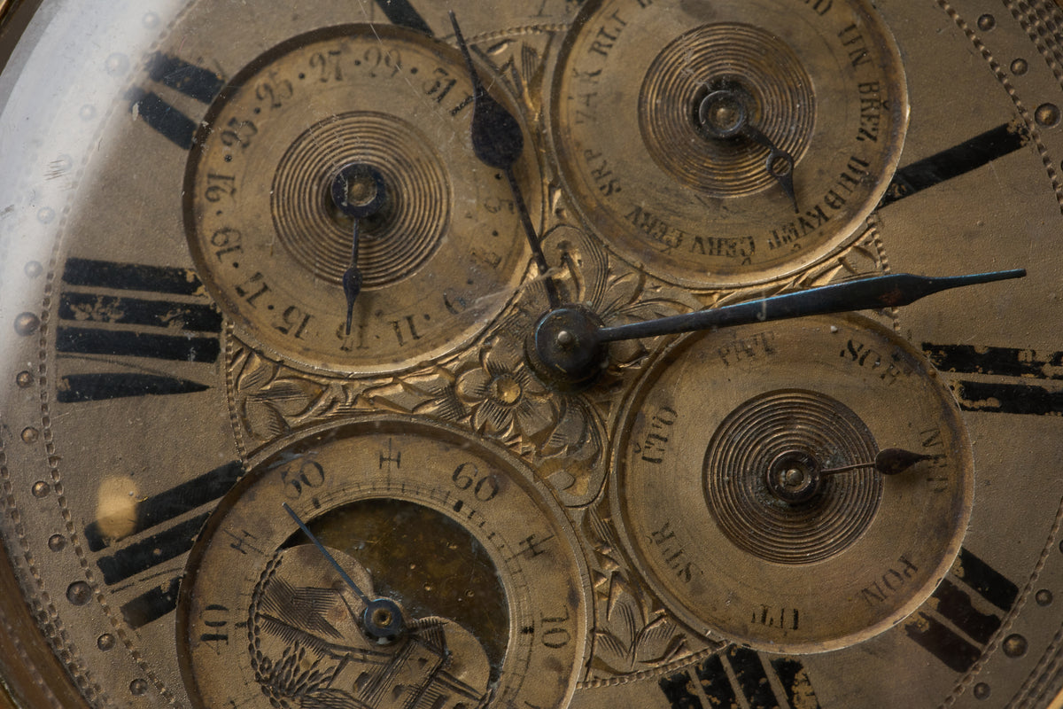 Goliath Triple Calendar and Moonphase, Gunmetal, c.1890