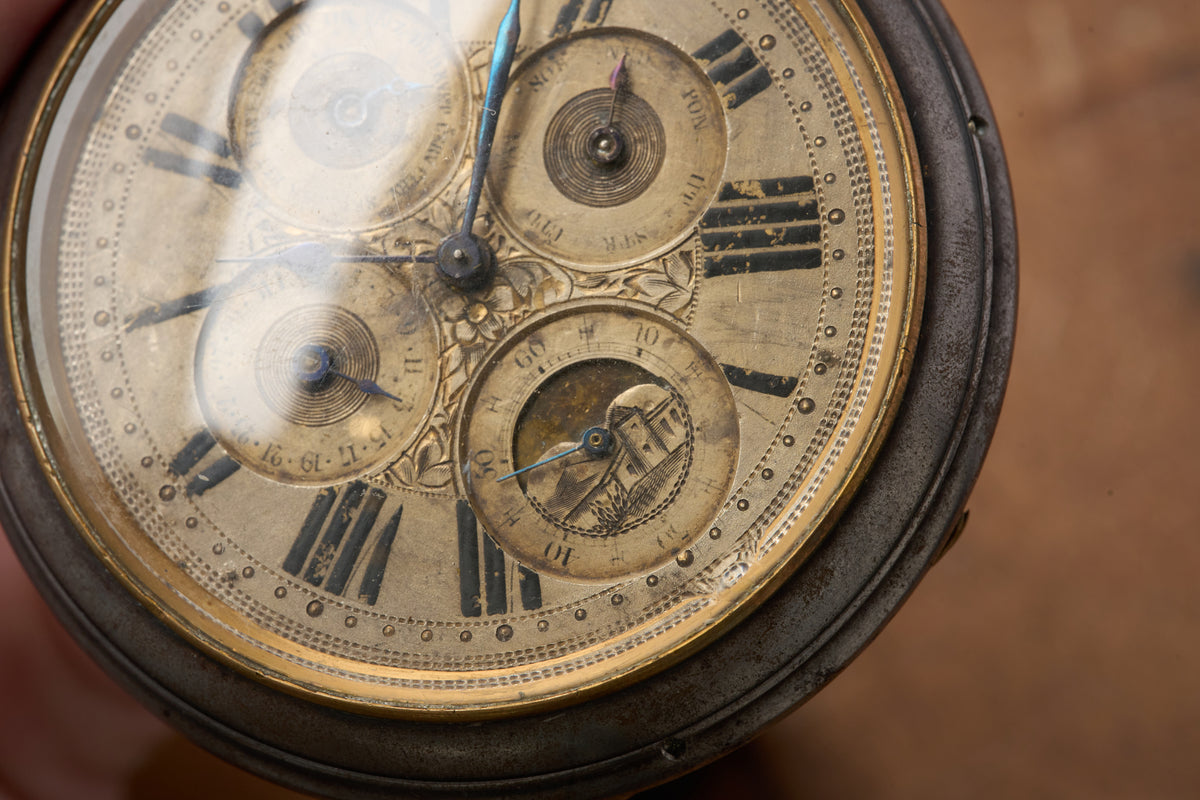 Goliath Triple Calendar and Moonphase, Gunmetal, c.1890