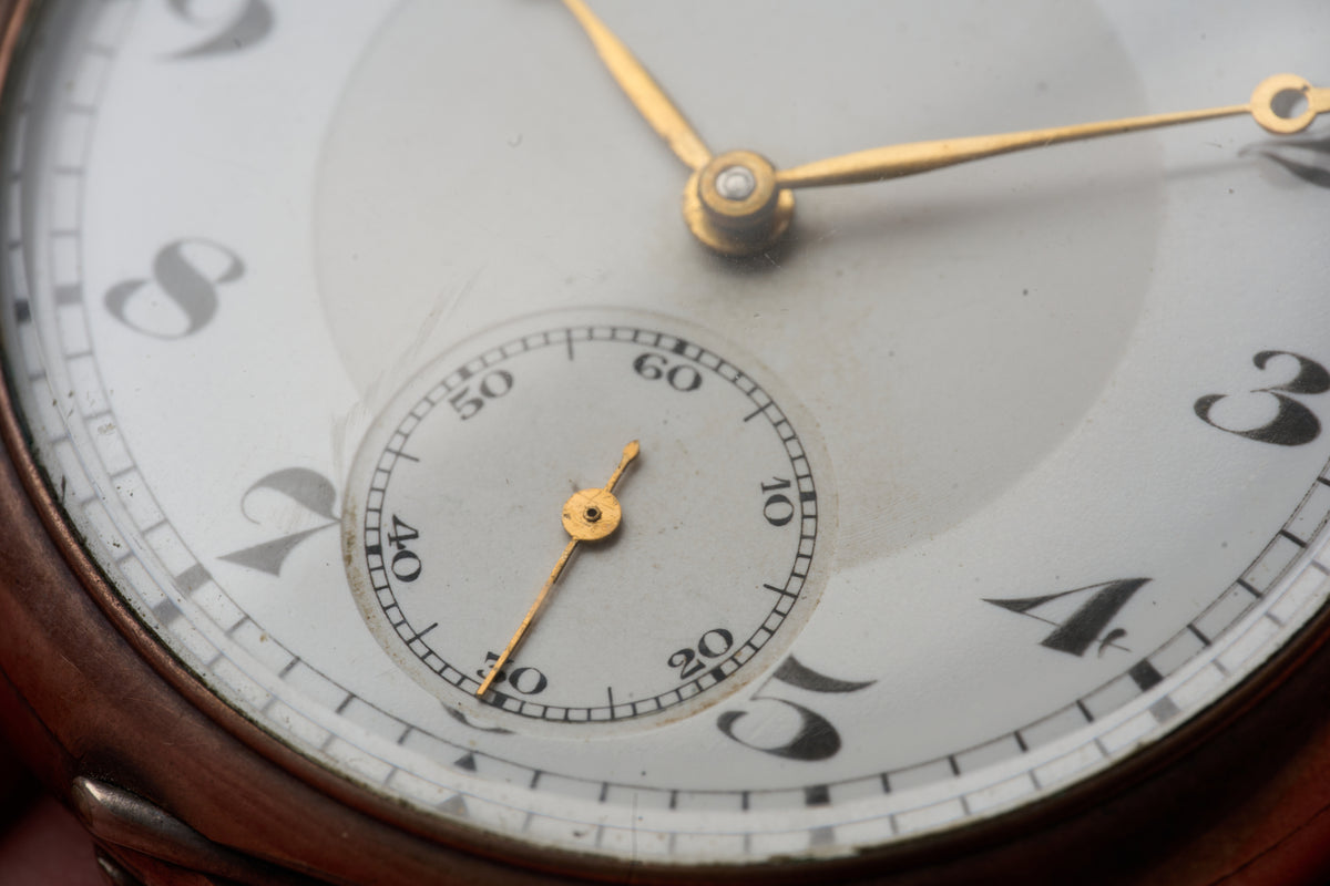 Silver Watch, Engine-Turned Guilloché Caseback, c.1910