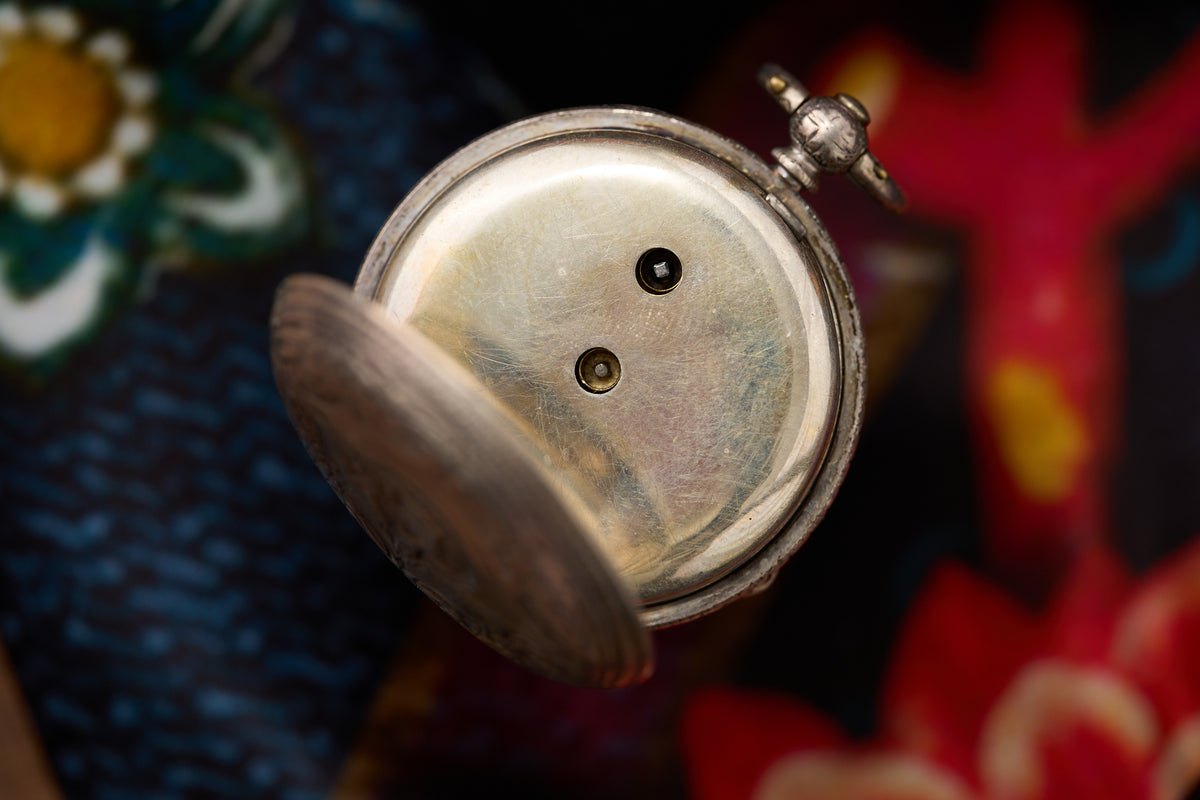 Two-Tone Enamel Dial, Masonic Engraved Caseback, c.1880