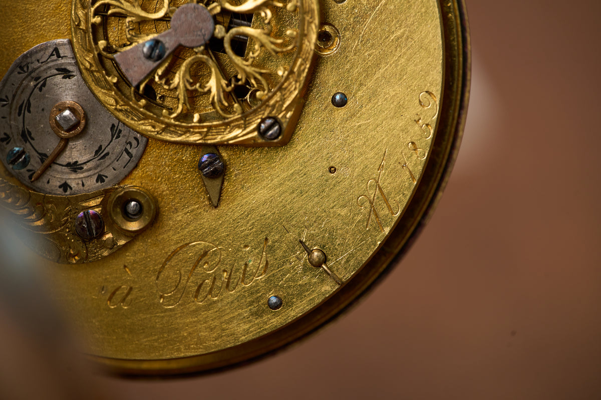 Valaire, Paris Silver Verge Fusee Pocket Watch, c.1780-1800