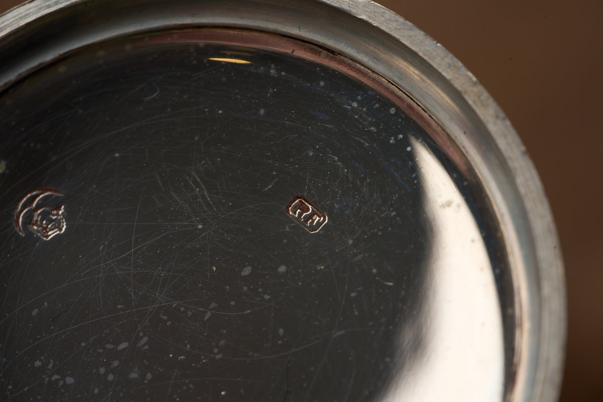 'Chronometro' in Silver and Rose Gold, 24-Hour Dial, c.1945