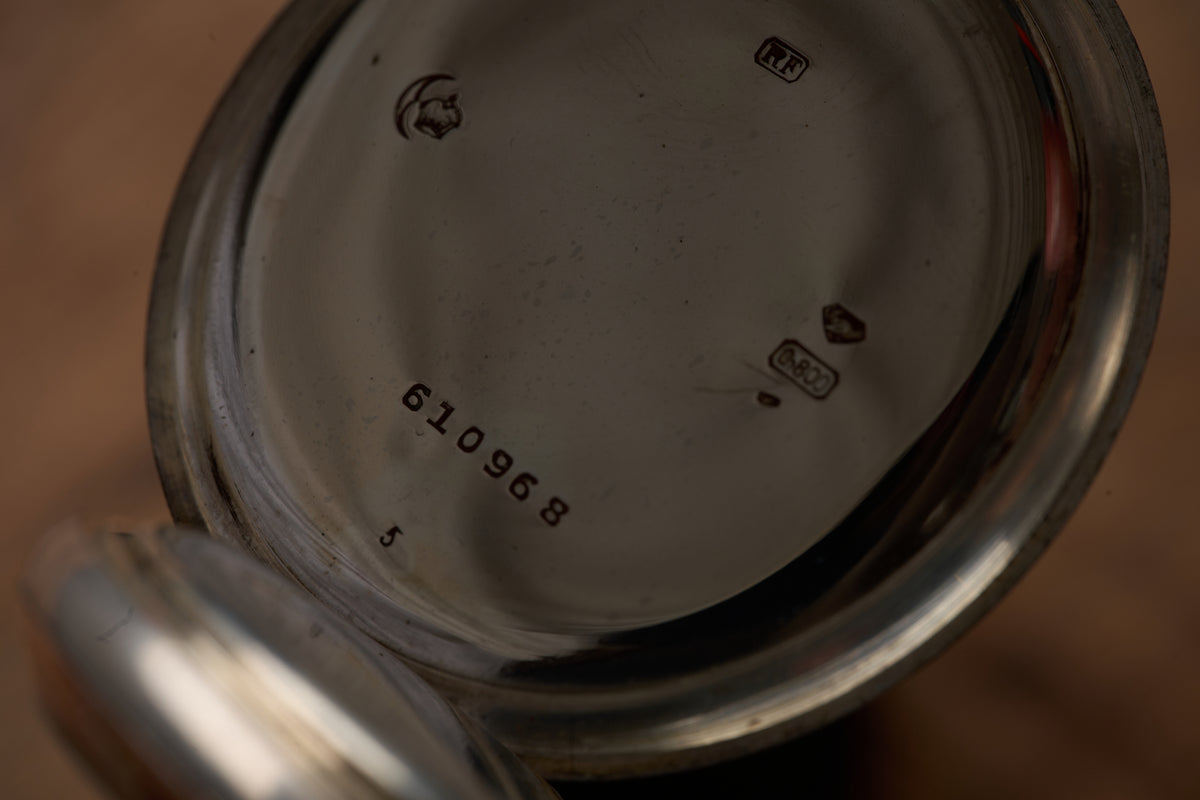 'Chronometro' in Silver and Rose Gold, 24-Hour Dial, c.1945