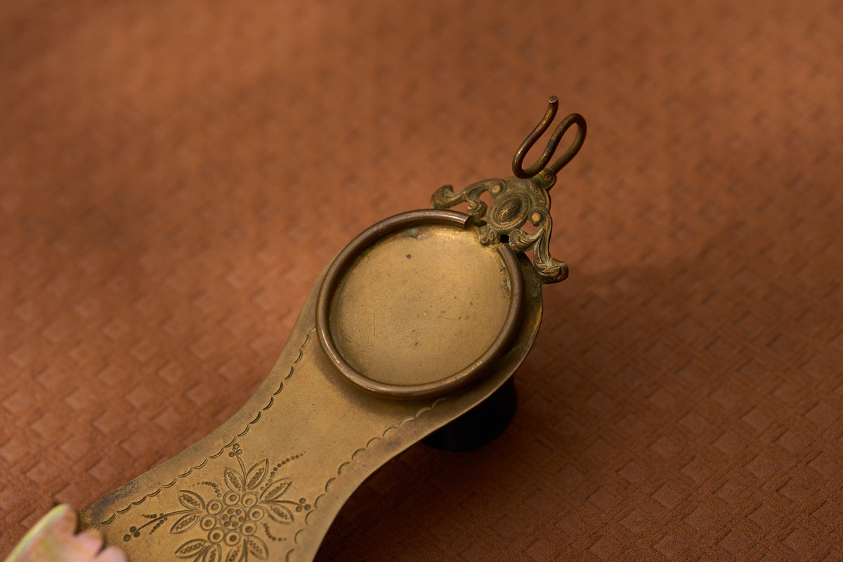 Wall-Hung Watch Holder in Gilt and Blister Pearl, c.1880