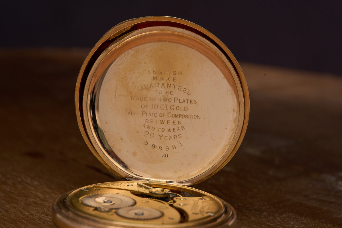 Bond St. Movement in a Dennison Moon Gold-Filled Case, c.1910