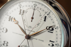 Ulysse Nardin Split-Seconds Chronomètre - Steel Observatory Pocket Chronograph, 1953, detail view 9