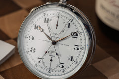 Ulysse Nardin Split-Seconds Chronomètre - Steel Observatory Pocket Chronograph, 1953, detail view 3
