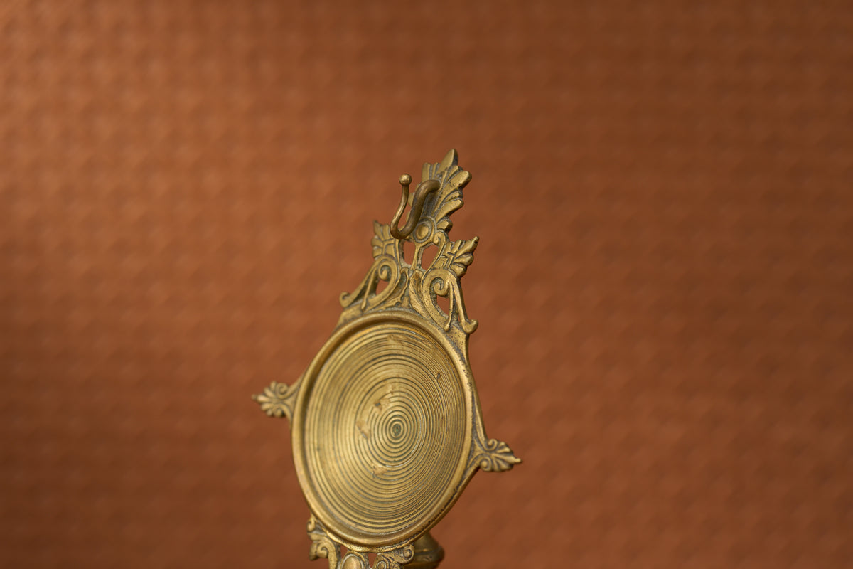 Art Nouveau Bronze Watch Stand, Petal-Form Plate, c.1900