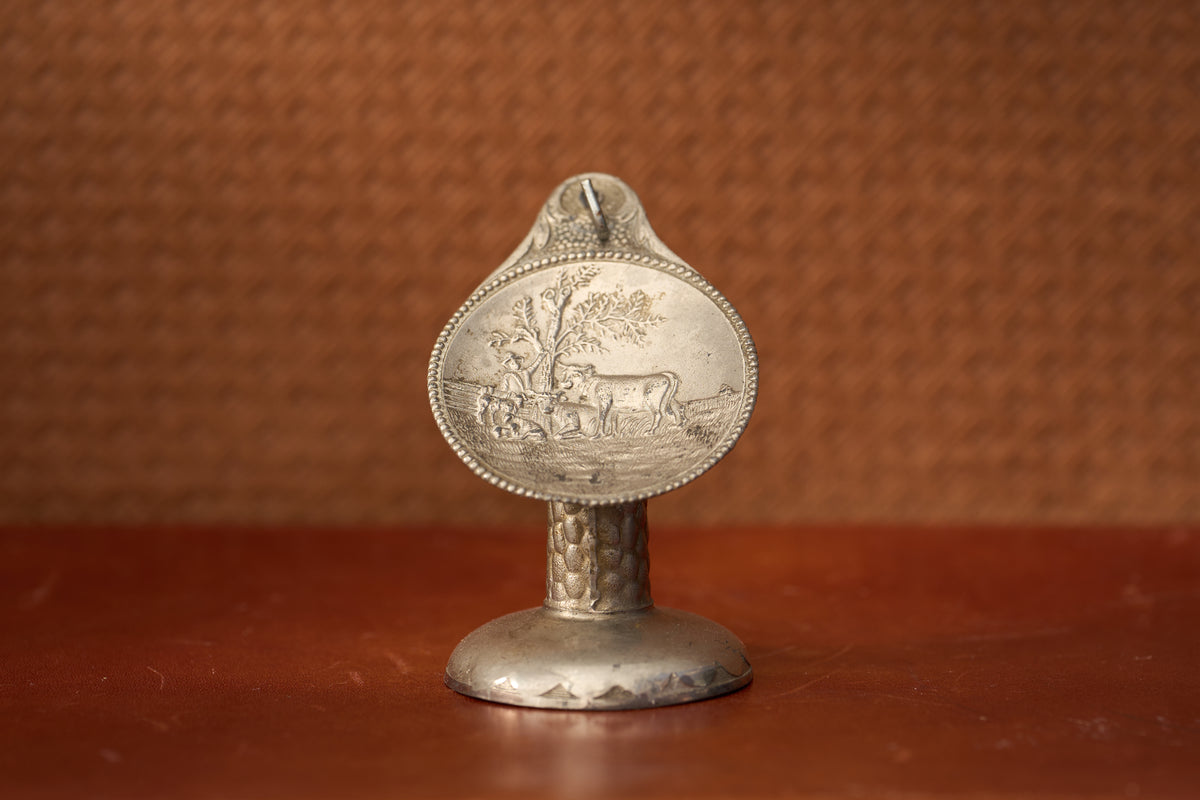 Silver-Plated Stand, Repoussé Pastoral Scene, c.1931