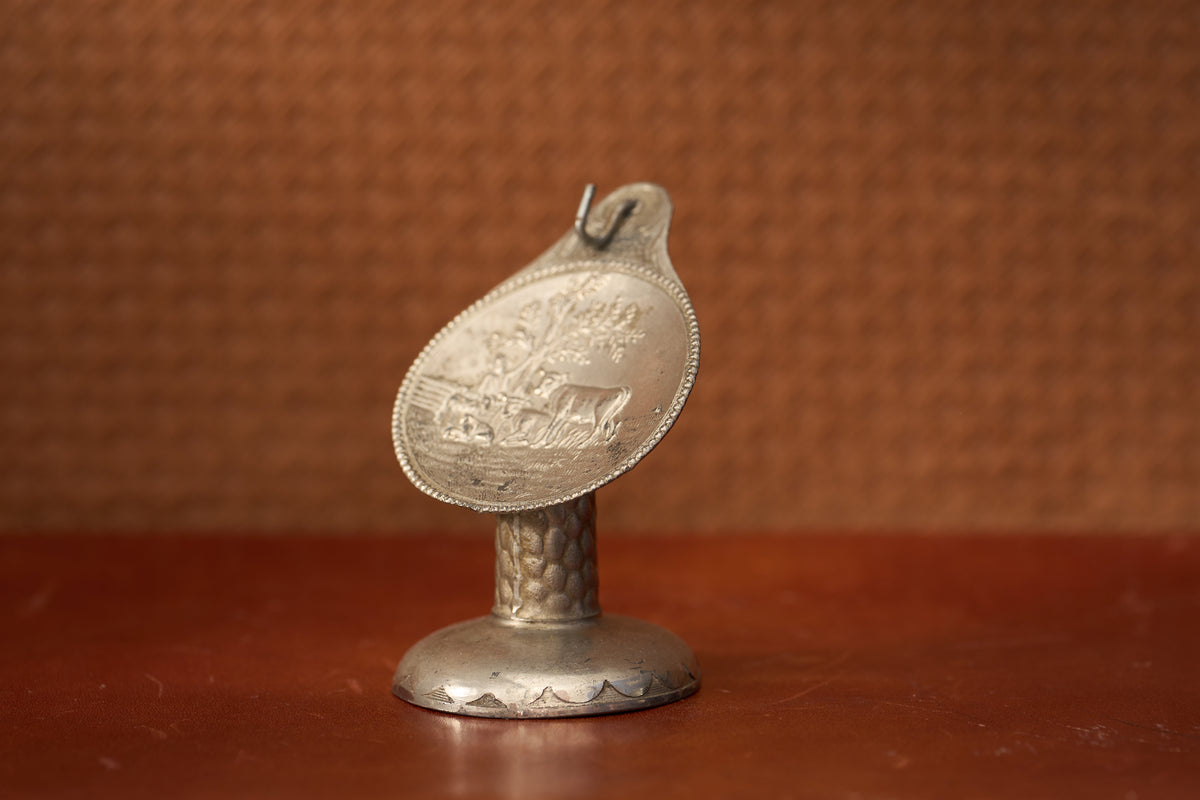 Silver-Plated Stand, Repoussé Pastoral Scene, c.1931