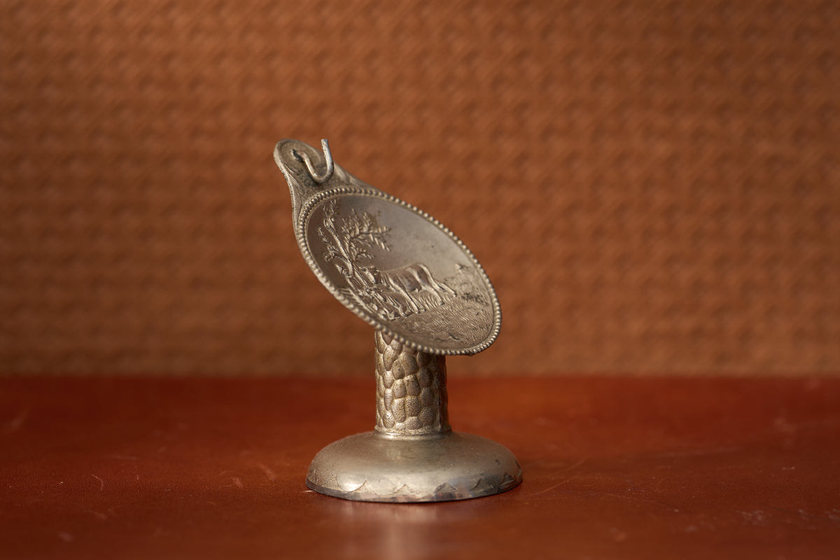 Silver-Plated Stand, Repoussé Pastoral Scene, c.1931