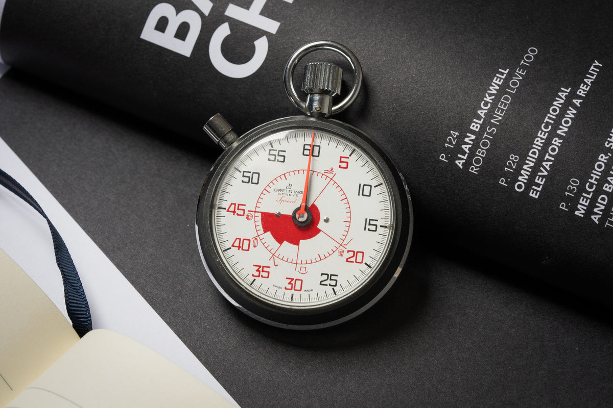 Sprint Multi-Sport Referee Stopwatch, Red Sector Dial, c.1967