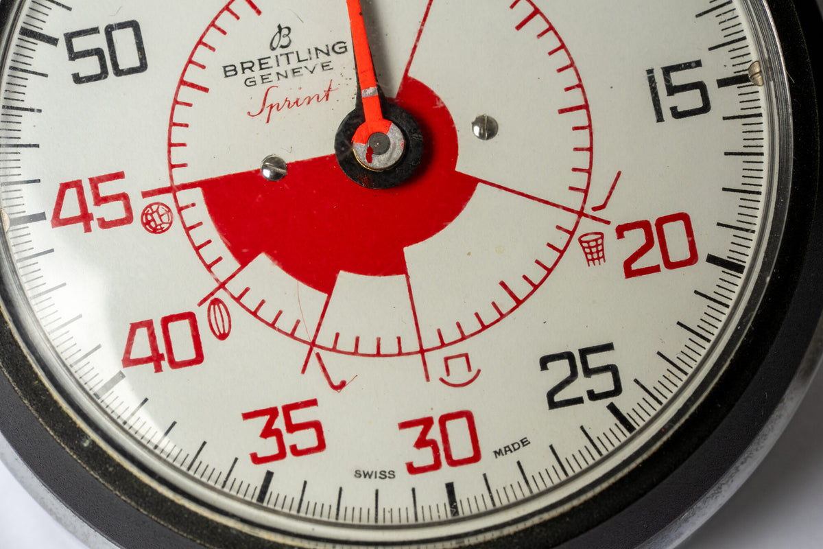 Sprint Multi-Sport Referee Stopwatch, Red Sector Dial, c.1967