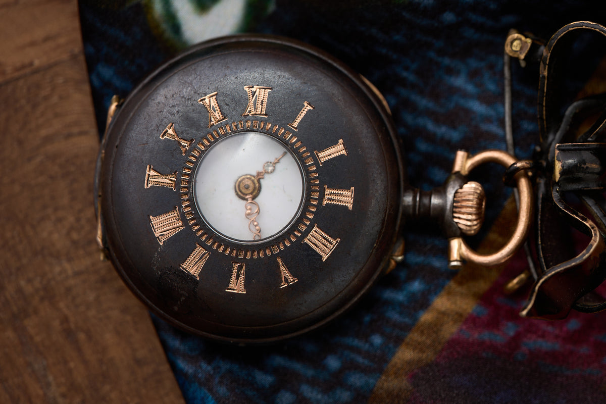 Fob Watch and Bow Brooch with an H Monogram, c.1900