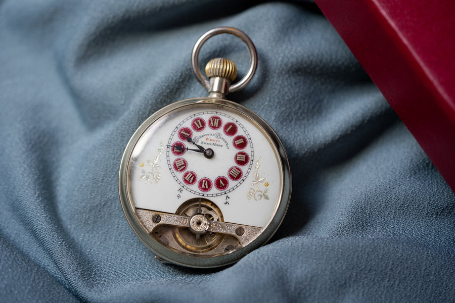 Patent Eight-Day, Visible Escapement, Switzerland