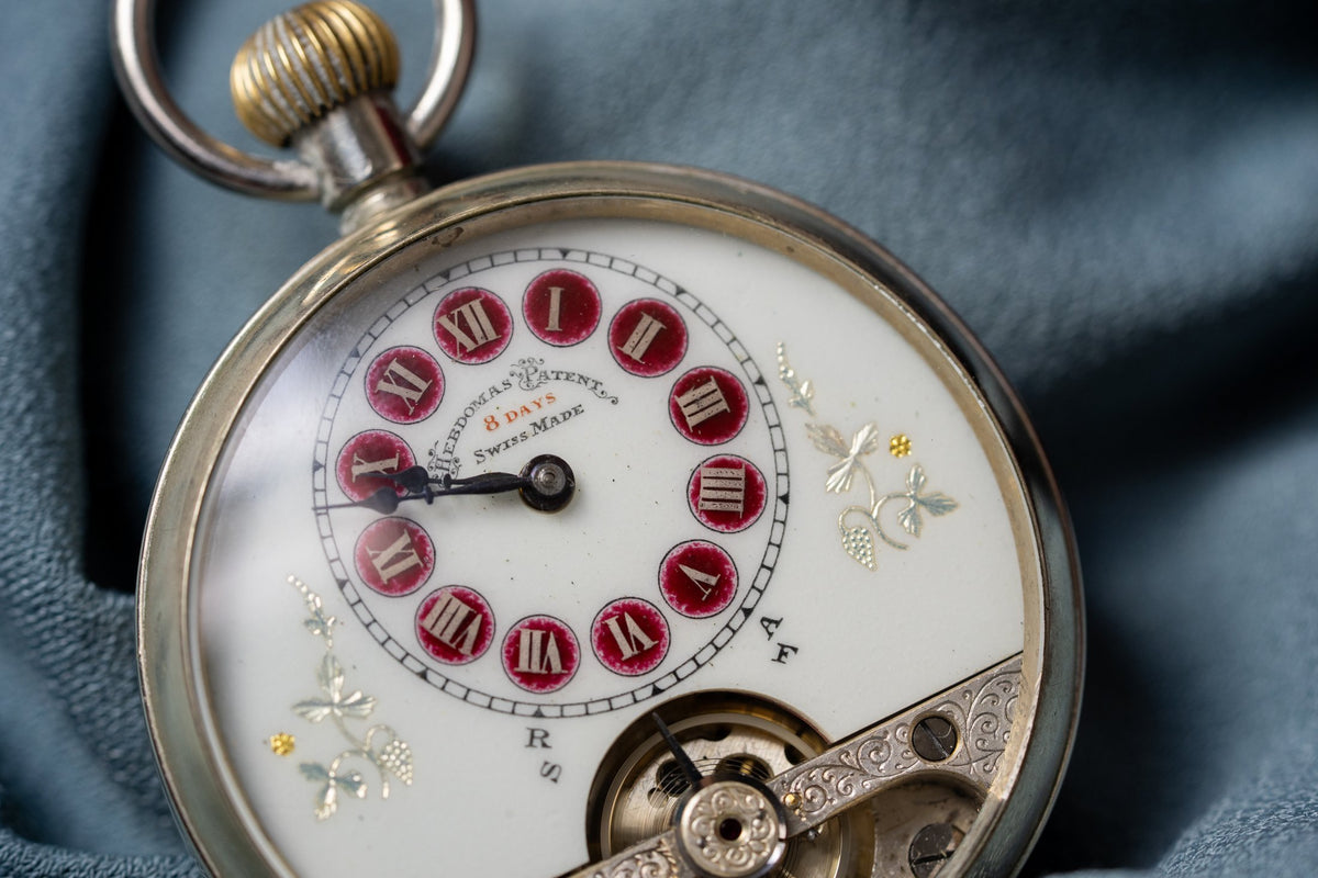 Patent Eight-Day, Visible Escapement, Switzerland