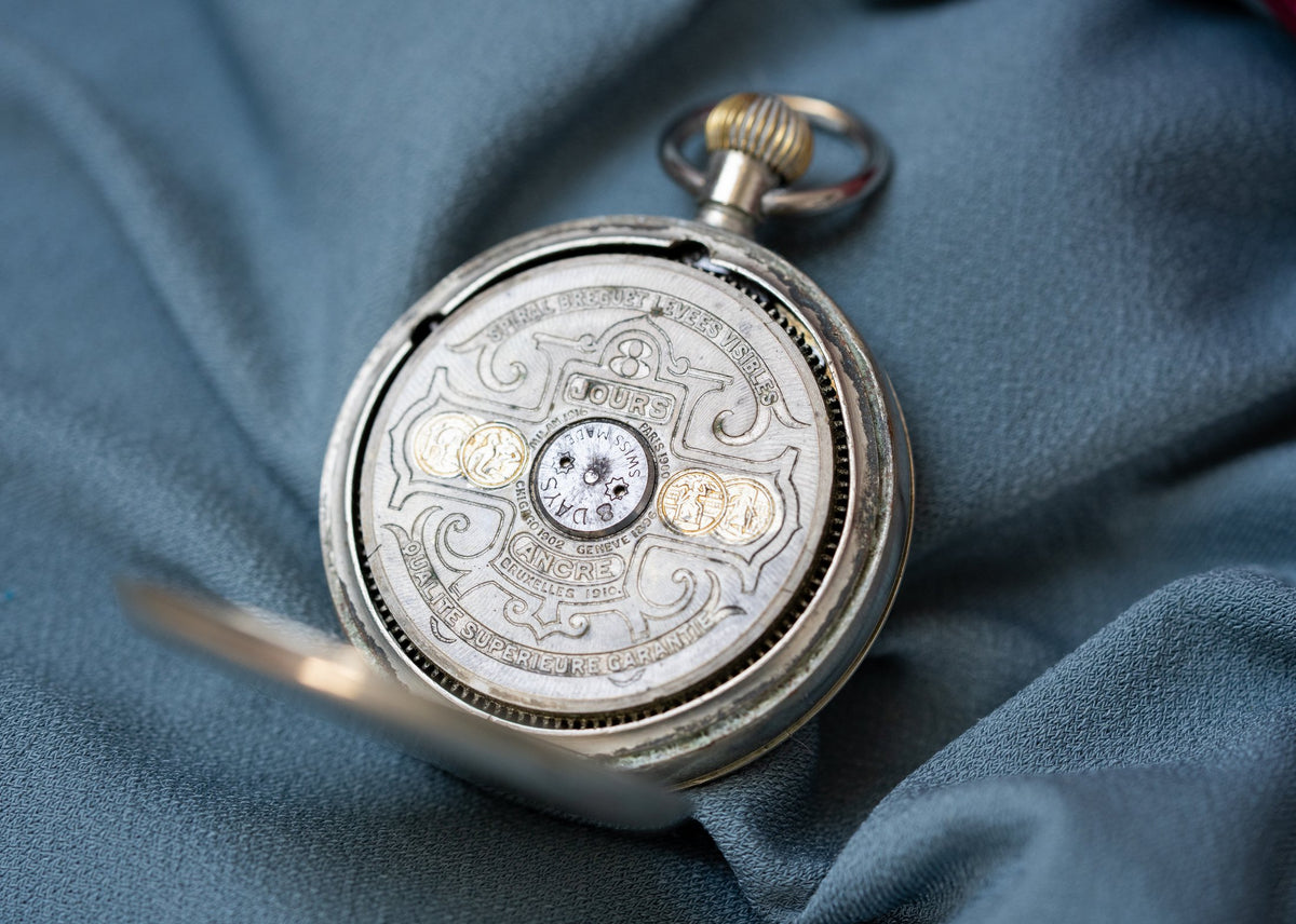 Patent Eight-Day, Visible Escapement, Switzerland